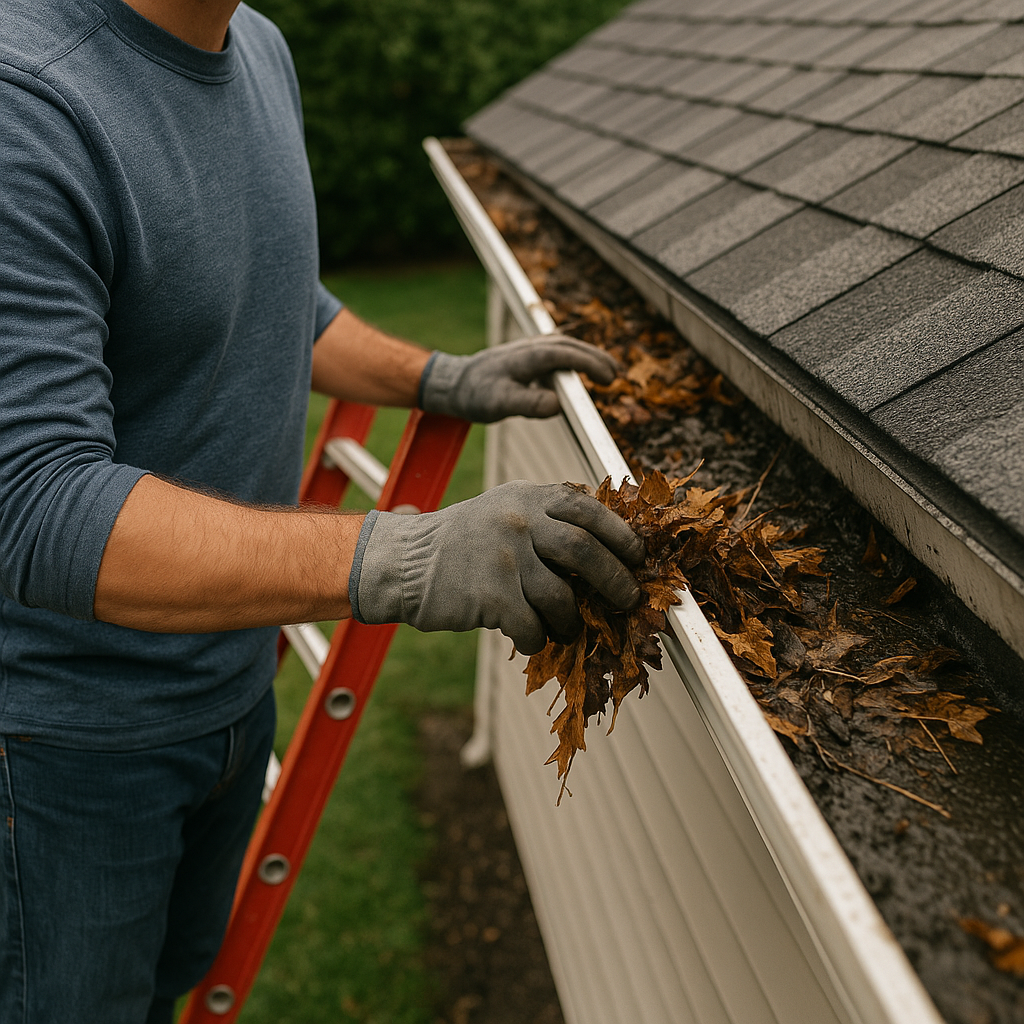 Gutter Cleaning & Maintenance - Professional landscaping service by Clear View Landscaping in Rhode Island and Connecticut